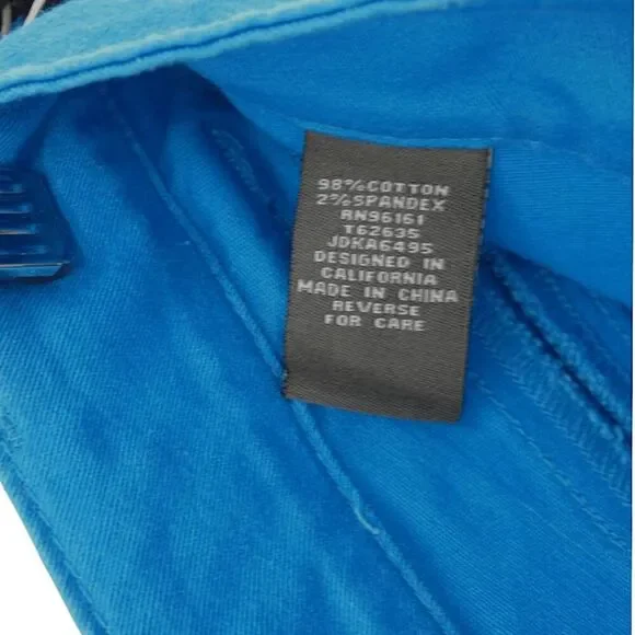 BeBop Bright Blue Utility Shorts with Braided Belt Size 5 - Picture 5 of 6